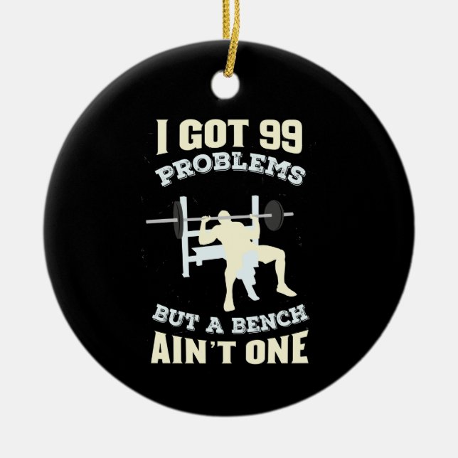 Konditions träning Bodybuilding Julgransprydnad Keramik (Framsidan)