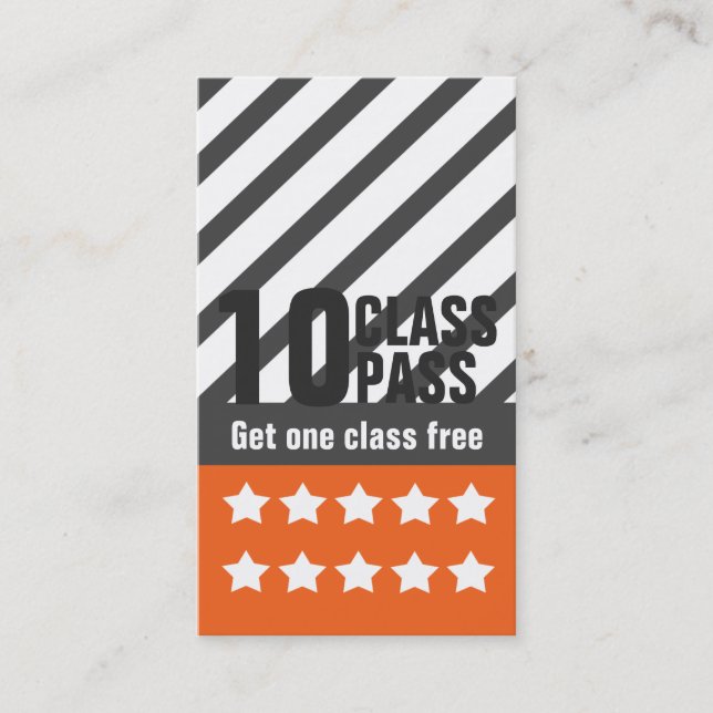 Konditionvisitkort Lojalitetskort (Framsida)