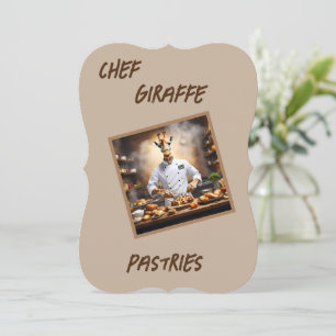 Konditor Chef Giraffe: Uppnå nya höjder. Anteckningskort