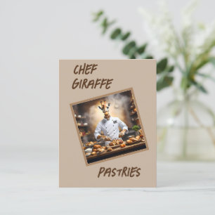 Konditor Chef Giraffe: Uppnå nya höjder. Helg Vykort
