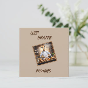 Konditor Chef Giraffe: Uppnå nya höjder. Julkort