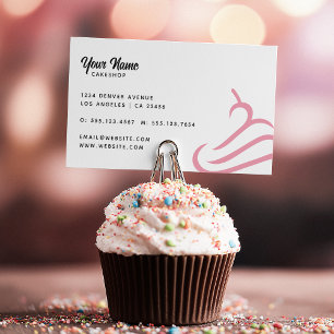 Konditor på Rosa Cupcake Bakery  Visitkort