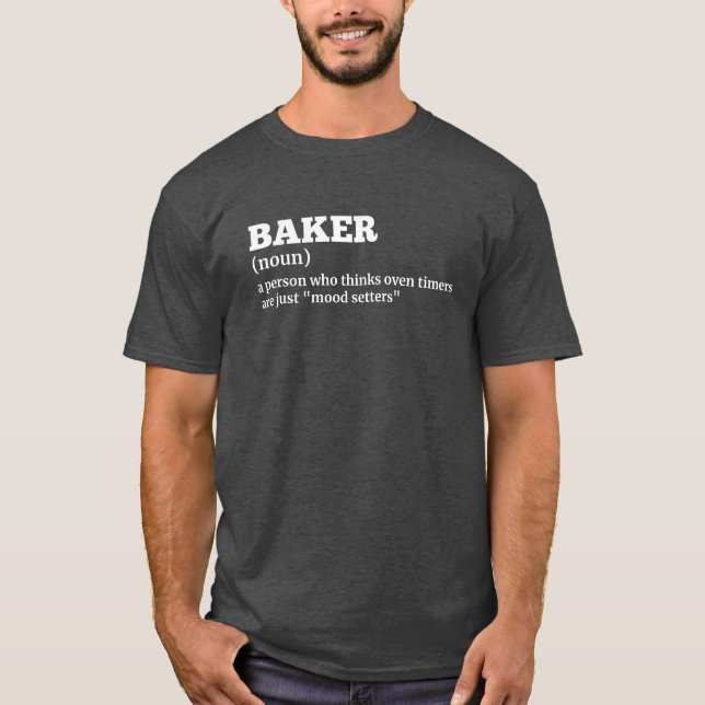 Konditor Rolig Definition T-shirt (Framsida)
