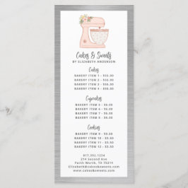 Konditori bakverk kock efterrätt meny