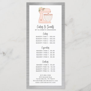 Konditori bakverk kock efterrätt meny
