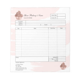 Konditori Cupcake Bageri Beställningsformulär Fakt Anteckningsblock