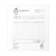 Konditori Cupcake Bageri Orderformulär Faktura Not