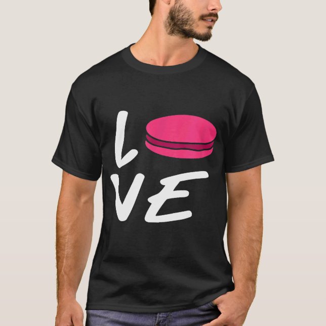 Konditori Fransk Macaron T Shirt (Framsida)