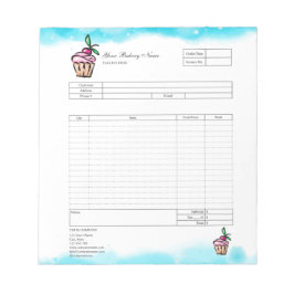 Konditoriet Cupcake Bakery Beställningsformulär Fa Anteckningsblock