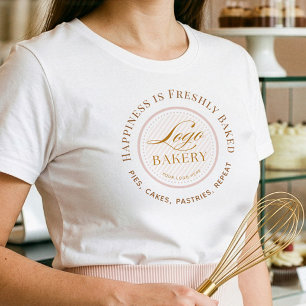 Konditoriuniform med möjlighet att ladda upp ditt  t shirt