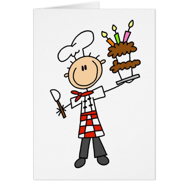 KonditorTshirts och gåvor Hälsningskort (Framsidan)