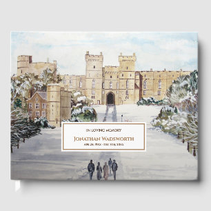 Kondoence Winter at Windsor Castle Painting Gästböcker