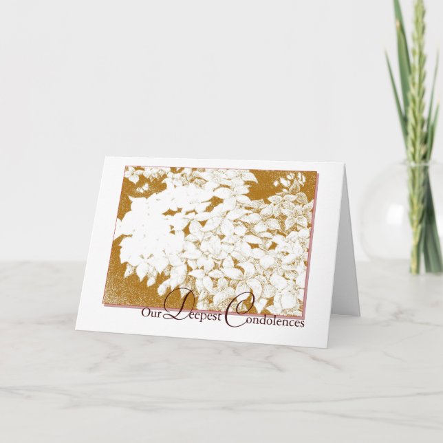 Kondoleans Kort (Framsida)