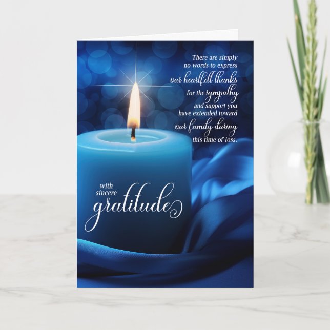 Kondoleanser om blåljus tack kort (Framsida)