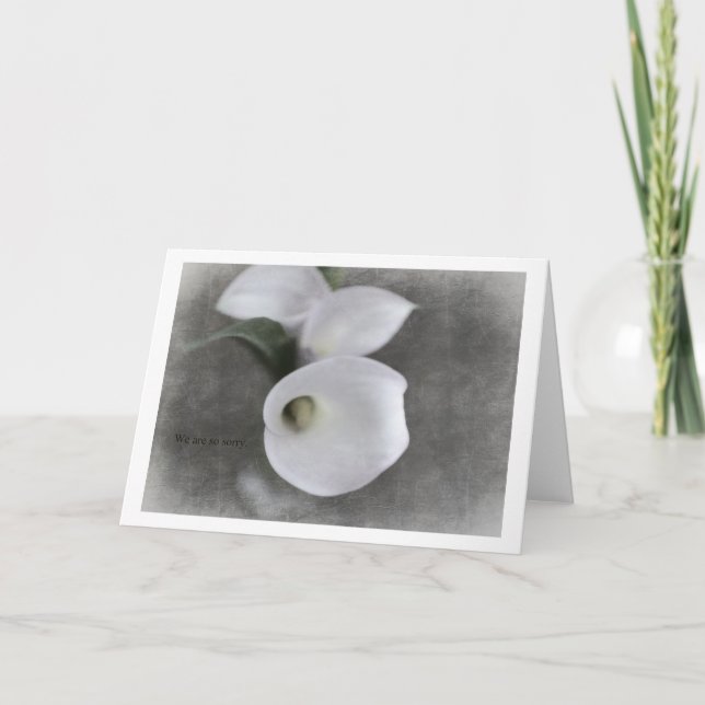 Kondoleanskort med Callas Kort (Framsida)