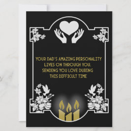 Kondoleansmeddelande Far