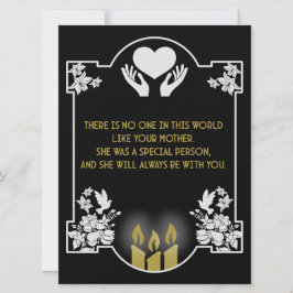 Kondoleansmeddelande Mor