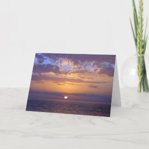 Kondoleanssympati för Lila Sunset Kort