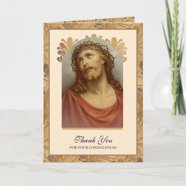 Kondoleanssympati med Tack katolska Jesus (Framsida)