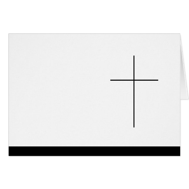 Kondolenzkarte Hälsningskort (Framsidan Horizontal)