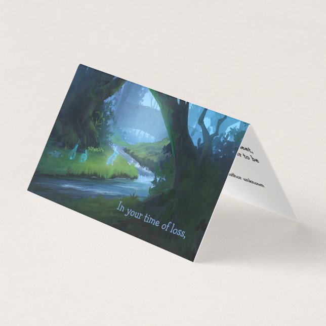 Kondolkort för husförlust kort (Framsida)