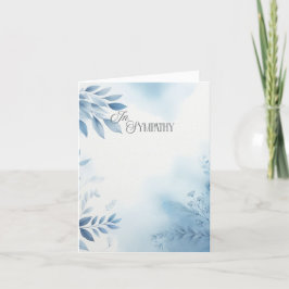 Kondolkort för vattenfärgssympati tack kort