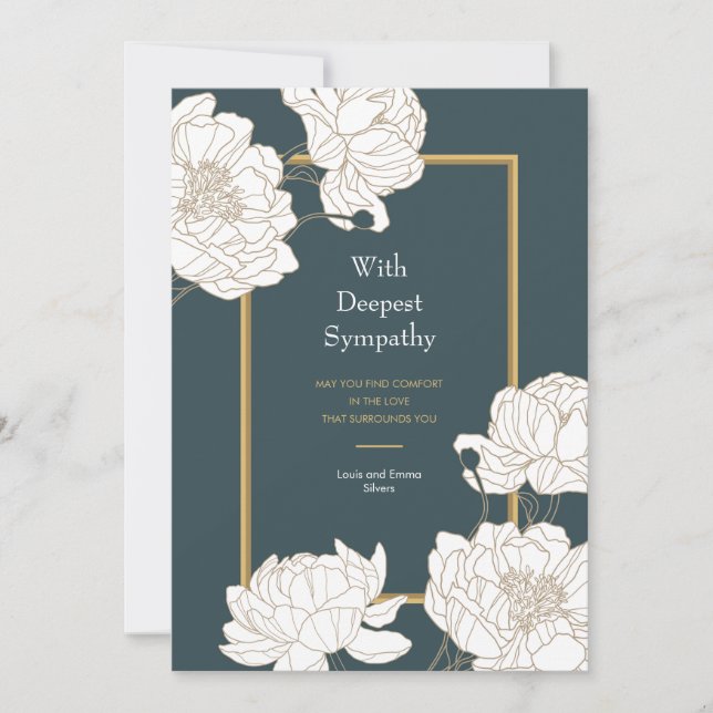 Kondolkort Inbjudningar (Framsida)