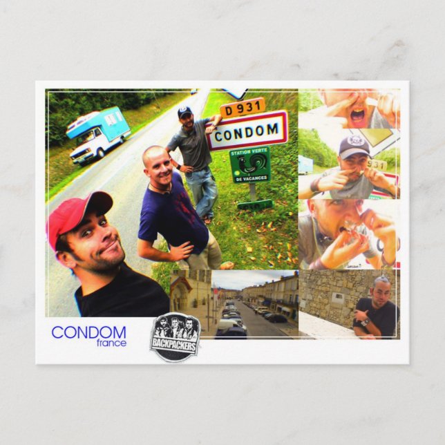 Kondom - vykort (Framsida)