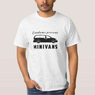Kondomar förhindrar minivan t shirt