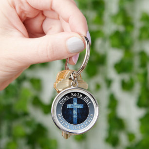 Konessionslös Lutheran Rund Silverfärgad Nyckelring