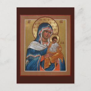 Konevitsa Mor av Guds Prayer Card Vykort