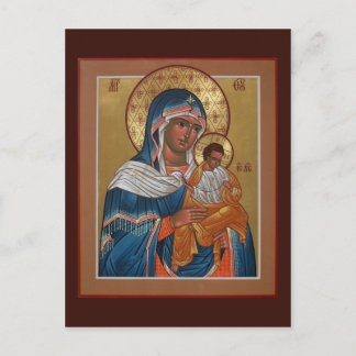 Konevitsa Mor av Guds Prayer Card Vykort
