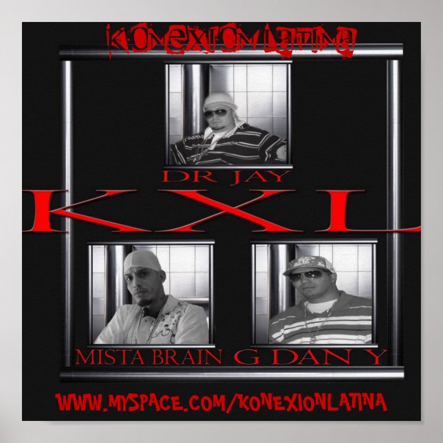 KONEXION LATINA, WWW.MYSPACE.COM/.. POSTER (Framsidan)