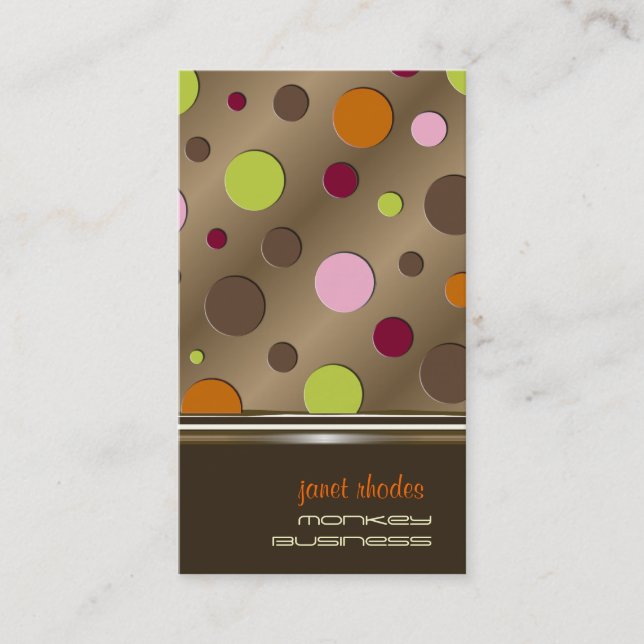 Konfektbildning på kopparaffärskort visitkort (Framsida)