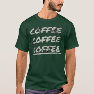 Konfektionerad kaffekaffekaffedesign t shirt