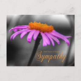 Konferens för Prayers and Sympathy Lila Orange Vykort