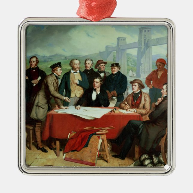 Konferensen av ingenjörer på Britannia överbryggar Julgransprydnad Metall (Framsidan)