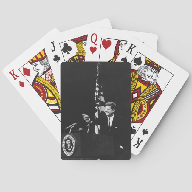 Konferensen med John Kennedy 35e USA:s president Casinokort (Baksidan)