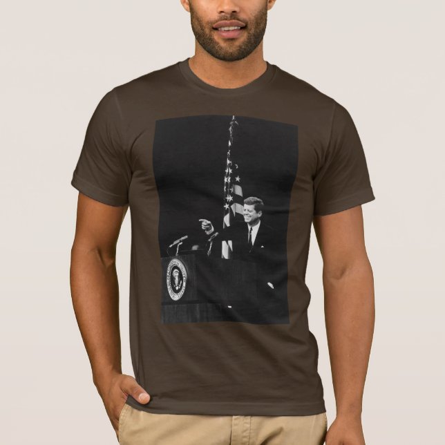 Konferensen med John Kennedy 35e USA:s president T Shirt (Framsida)