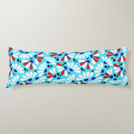 Konferenskonfetti på Tropiskt blått Kroppskudde