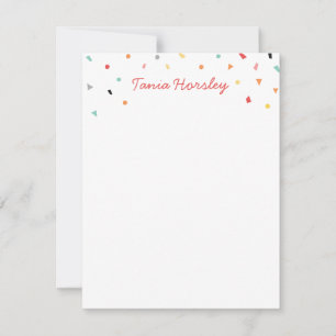 Konfetti Anteckningskort