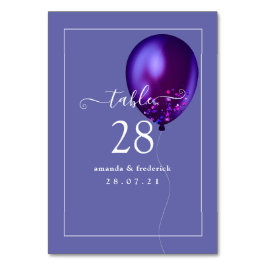 Konfetti Balloon-Bordsnummer Bordsnummer