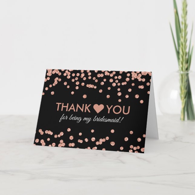 Konfetti Black tack i Ro Guld (Framsida)