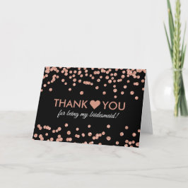 Konfetti Black tack i Ro Guld Kort