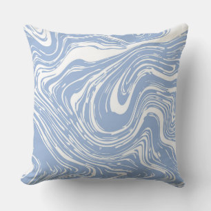 Konfetti Blue Marble Decorative Pillow Kudde