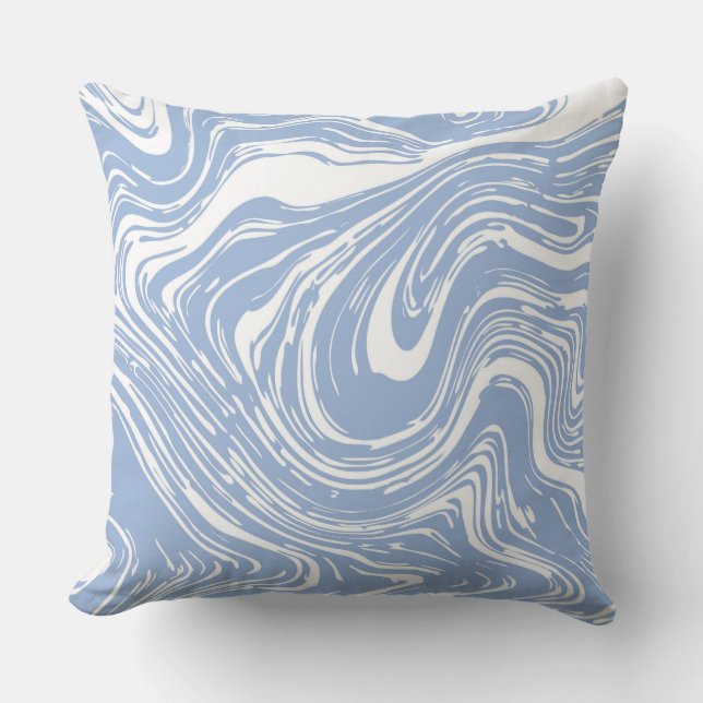 Konfetti Blue Marble Decorative Pillow Kudde (Framsida)