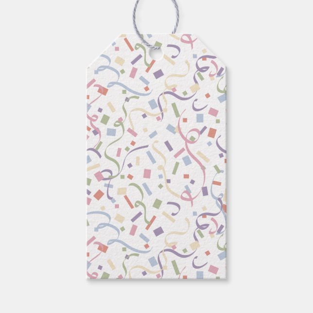 Konfetti-Contemporary (överraskning) Presentetikett (Framsidan)