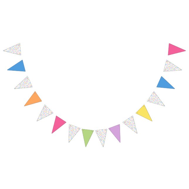 Konfetti Dazzle (Sprinkles-Solids) Vimplar (Alla)