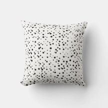 Konfetti Dots Mönster i Black and White