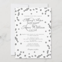 Konfetti elegant bröllop Silver Glitter